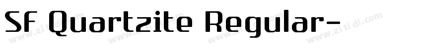 SF Quartzite Regular字体转换